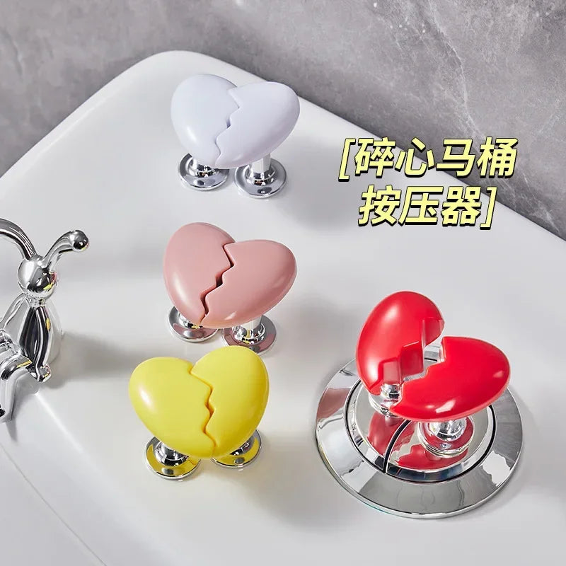 Toilet Presser Heart Shape Handle