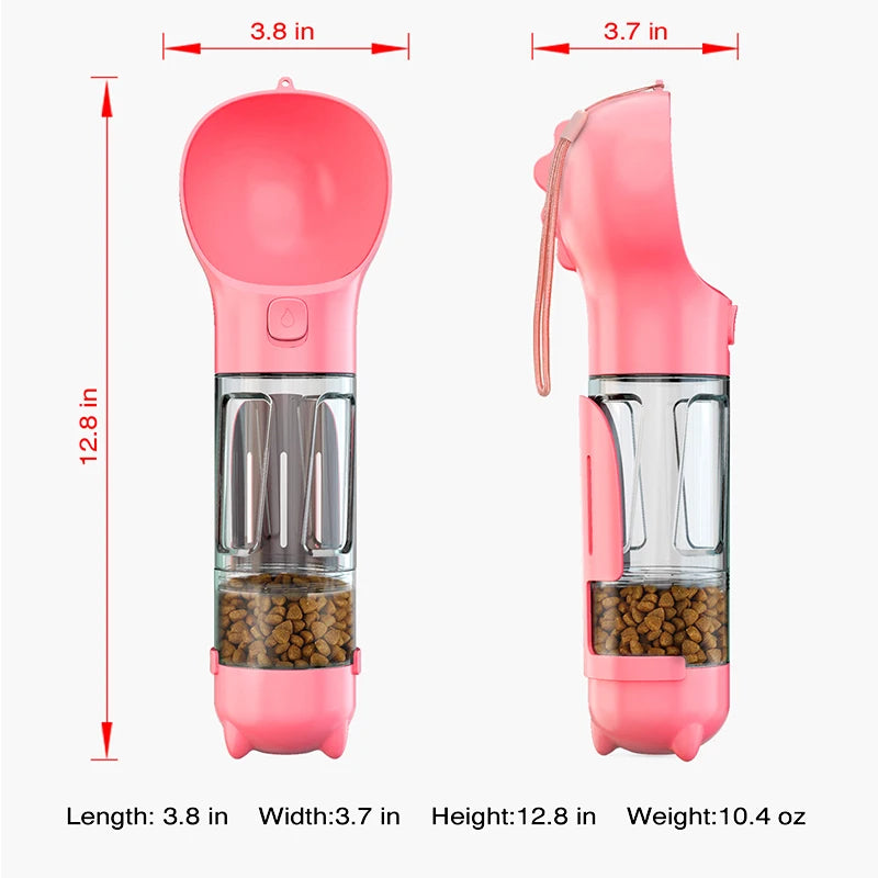 Portable Cat And Dog Water Bottle And Feeder