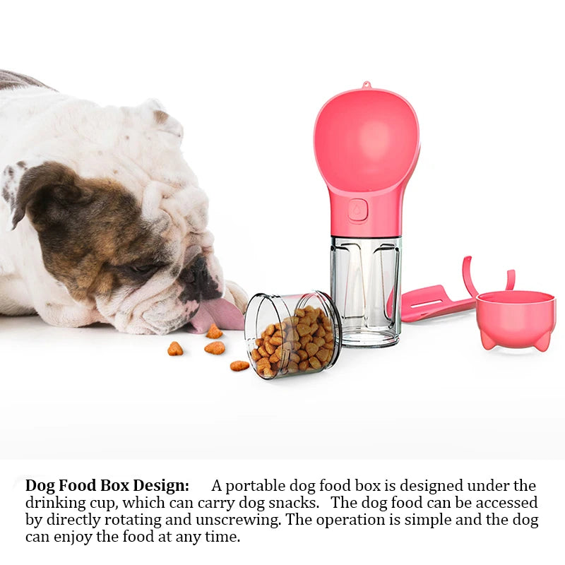 Portable Cat And Dog Water Bottle And Feeder