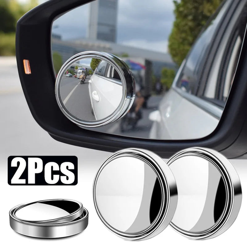 2Pcs 360 Degree Adjustable Blind Spot Mirror